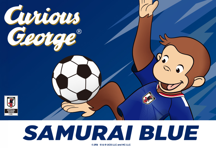スマホ【公式】おさるのジョージ公式オンラインショップ おさるのジョージ_サッカー日本代表コラボ