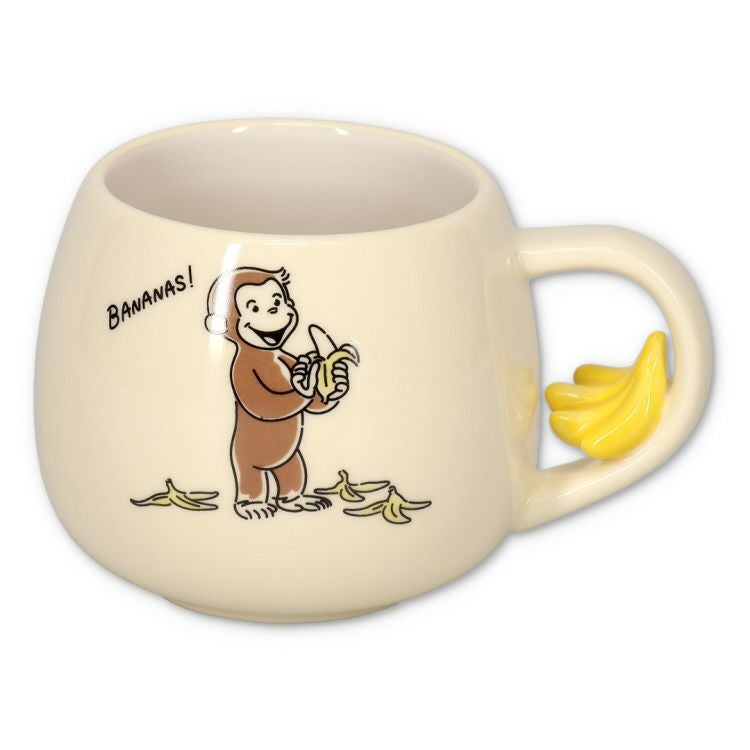 おさるのジョージ】フィギュア付きマグ（シンプルライン）SAN4271