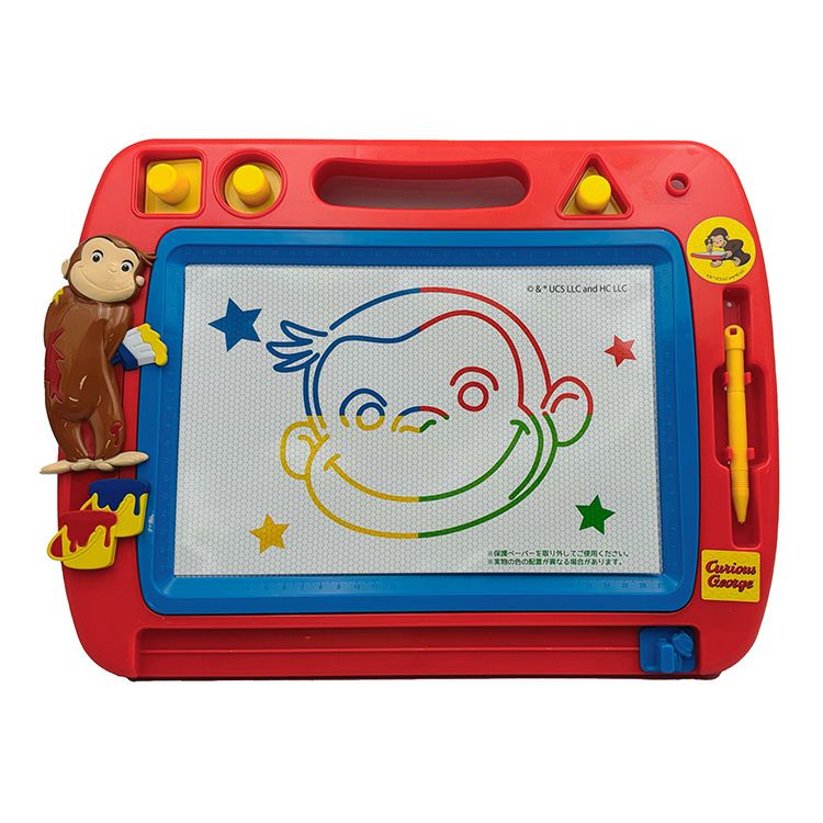 おさるのジョージ】カラフルおえかキッズボード | おさるのジョージ
