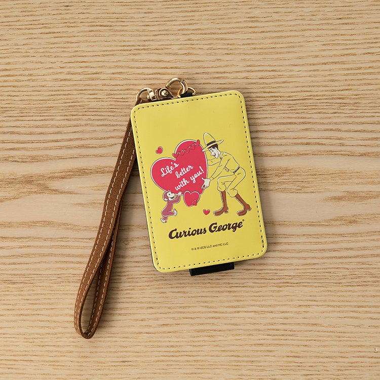 おさるのジョージ　ICカードケース（ハート）　カードケース　85周年アート