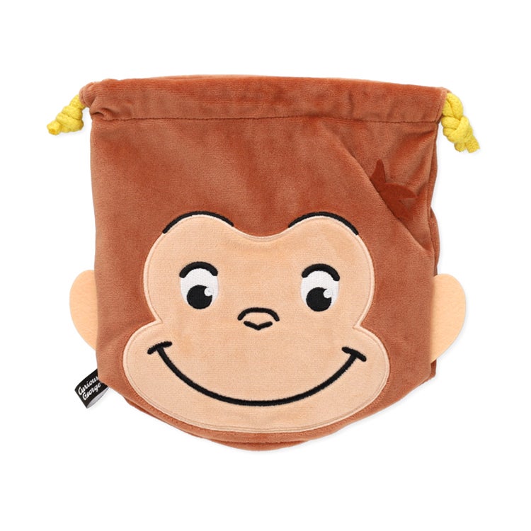 おさるのジョージ　ぬいぐるみ巾着　雑貨　ぬいぐるみ　巾着　ファッション　バッグ　動物