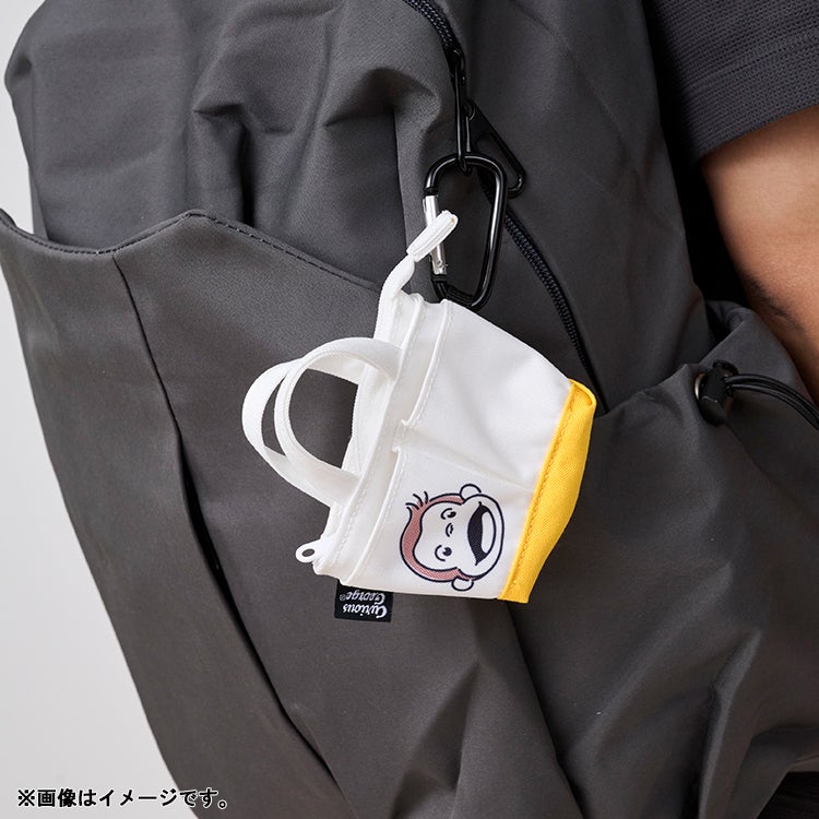 おさるのジョージ　ミニトートキーケース　トートバック　キーケース　小物入れ　雑貨　キーホルダー　カラビナ