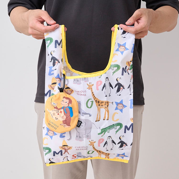 おさるのジョージ エコポシェ　エコバック　ぬいぐるみ　動物　バック　ファッション