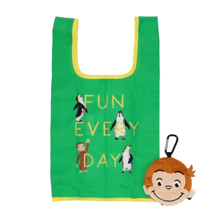 おさるのジョージ エコポシェ　エコバック　ぬいぐるみ　動物　バック　ファッション