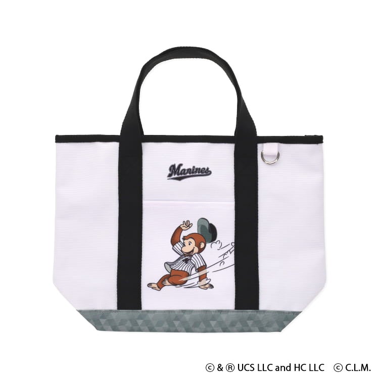 おさるのジョージ　千葉ロッテマリーンズ トートバッグ　コラボ　野球　ファッション