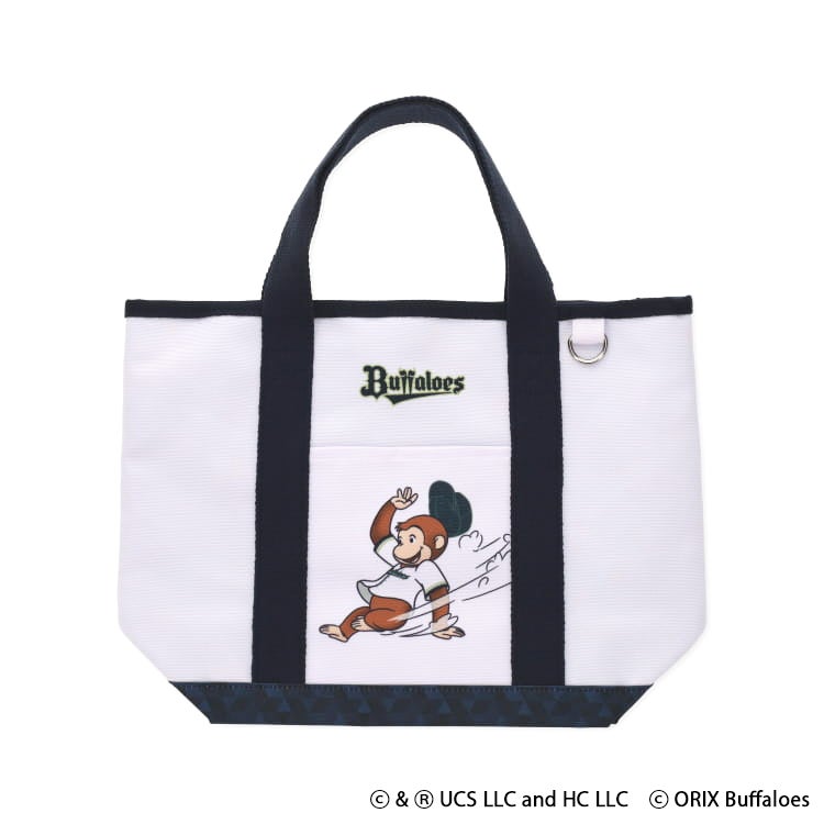 おさるのジョージ　オリックス・バファローズ トートバッグ　コラボ　野球　ファッション