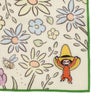 おさるのジョージ 神戸養蜂場×おさるのジョージ　大判ハンカチ　タオルハンカチ　ミニサイズ　花柄　黄色い帽子のおじさん