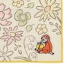 おさるのジョージ 神戸養蜂場×おさるのジョージ　大判ハンカチ　タオルハンカチ　ミニサイズ　花柄　黄色い帽子のおじさん