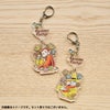 おさるのジョージ 神戸養蜂場×おさるのジョージ　キーホルダー　アクリル　花柄　黄色い帽子のおじさん