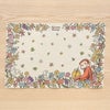 おさるのジョージ 神戸養蜂場×おさるのジョージ ランチョンマット　皿 花柄　コンパクト