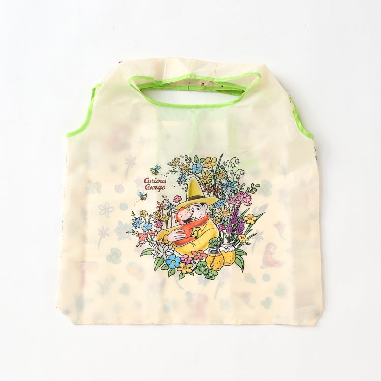 おさるのジョージ 神戸養蜂場×おさるのジョージ エコバッグ 花柄　