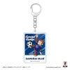 【おさるのジョージ】アクリルキーホルダー サッカー日本代表ver.　コラボ　キーホルダー　雑貨　サッカー