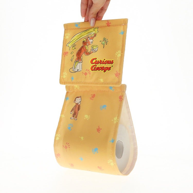【おさるのジョージ】ペーパーホルダー（ランダムペイント）　トイレットペーパー