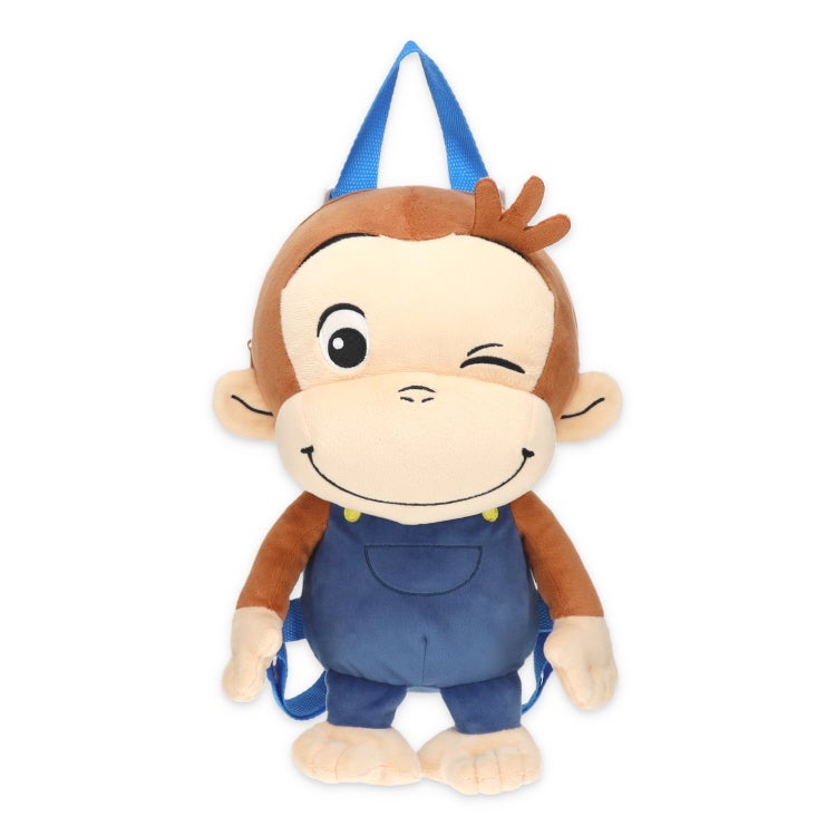 【おさるのジョージ】ぬいぐるみリュック（サロペット　プレゼント　キッズ