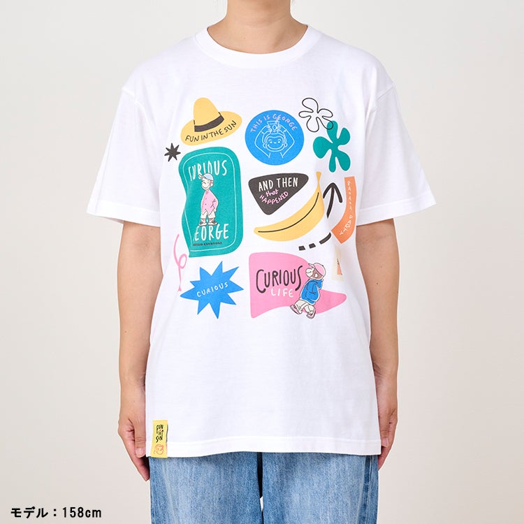 【おさるのジョージ】TシャツMサイズ（Y2K/YE）　オシャレ着