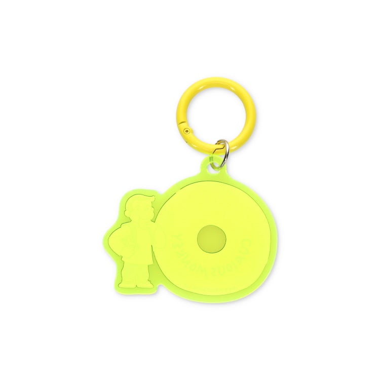 【おさるのジョージ】アクリルキーホルダー（Y2K/YE）　キーホルダー　ネオン